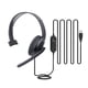 thumbnail image 1 of Auriculares USB con micrófono y cancelación de ruido para PC, computadora, cómodos auriculares de una sola oreja para call center y trabajo, 1 of 8