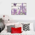thumbnail image 4 of COMIO  Inspirational Quotes and Purple Butterfly Canvas Wall Art Lavender Floral with Green Leaf Wall Art for Bathroom Living Room Bedroom Vintage Picture Wall Decor, 4 of 4