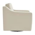 thumbnail image 5 of Armchair Chair, White, Velvet, Living Room Lounge Cafe Lobby Hospitality Restaurant, Modern Contemporary, HB37928, 5 of 9