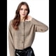 thumbnail image 3 of Suéteres Tipo Cárdigan con Abertura Frontal para Mujer, Chaqueta de Larga con Botones, Ropa de Otoño e Invierno. Caqui M, 3 of 7