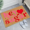 thumbnail image 4 of Tdxkok Welcome Mat for Front Door with Non-Slip Backing - Absorbent Durable Coir Doormat - Perfect for Outside Entrance and Entryway Matt - Outdoor/Indoor Valentine's Day, 4 of 4
