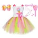 thumbnail image 1 of Candy Patch Flower Niños Fiesta de cumpleaños Vestidos de tutú con diadema Helado rosa Vestido de niños para niñas Ropa de lujo OutfitXL (5T) Gao Jinjia LED, 1 of 2