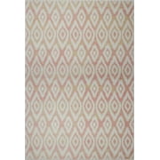 Ladole Rugs Geometric Soft Indoor Modern Area Rugs Carpet in Baby Pink, 7x10(6'5" x 9'5" (200cm x 290cm)