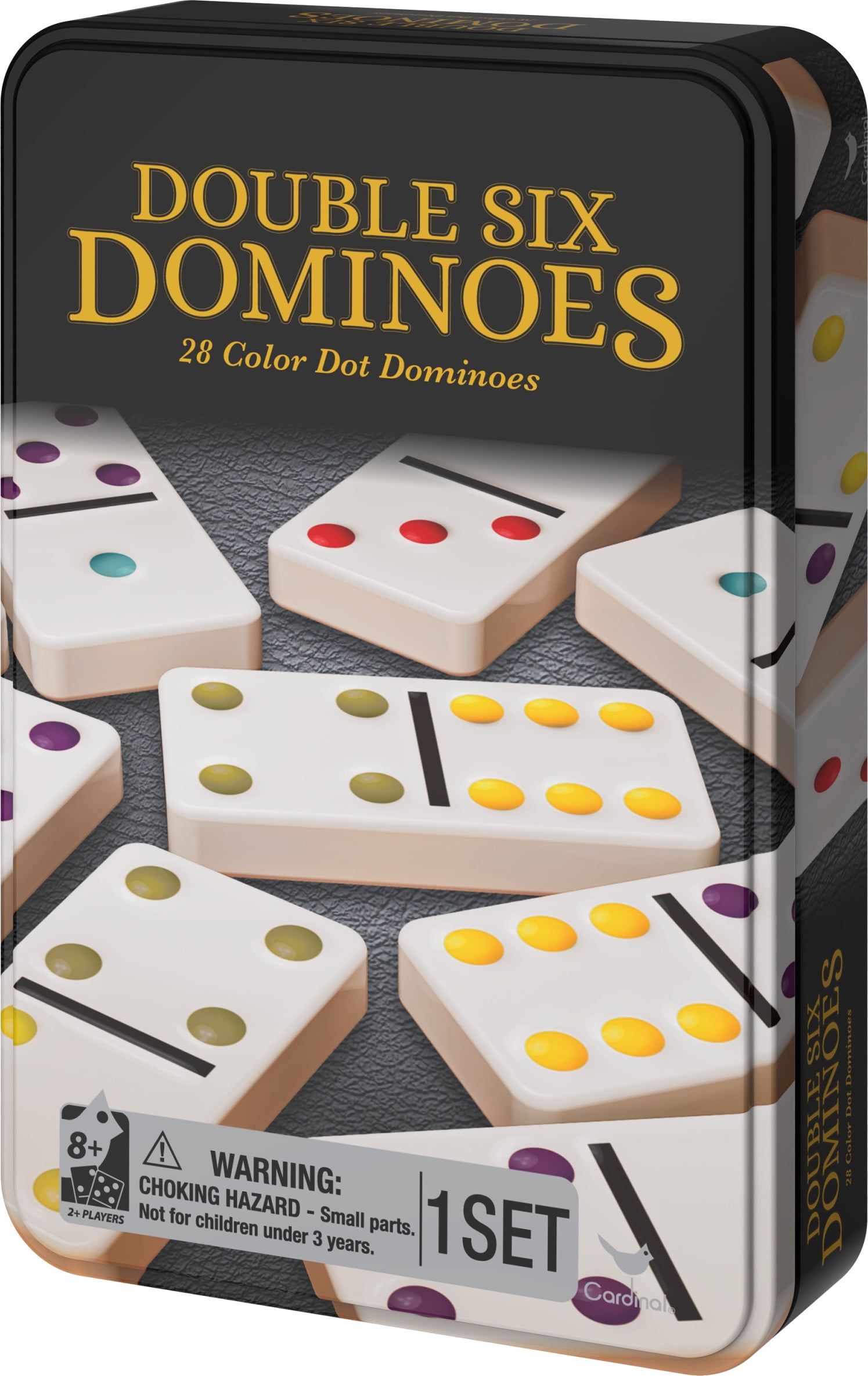 2 In 1 Games Double Six Dominoes & 2 Packs of Playing Cards Board Games 