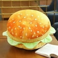 thumbnail image 5 of Uanit 16" Large 3D Simulation Hamburger Plush Throw Pillow Sofa Cushion, Funny Food Stuffed Cheeseburge Sandwich Plushie Toy Burger Plush Home Decorative Seating Cushions, 5 of 7