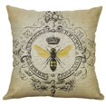 thumbnail image 1 of Fiudx Liquidación De Ahorros De Verano Funda De Cojín Para Coche Y Hogar, Almohada De Lino De Abeja Pequeña Retro De Estilo Europeo, 1 of 1
