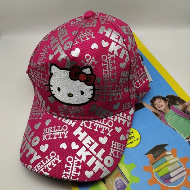Sanrio gorra de béisbol bordada Kawaii para niños, protector solar de dibujos animados, lindo sombrero de HelloKitty, periférico de Anime, regalo de vacaciones LIUWENJING unisex