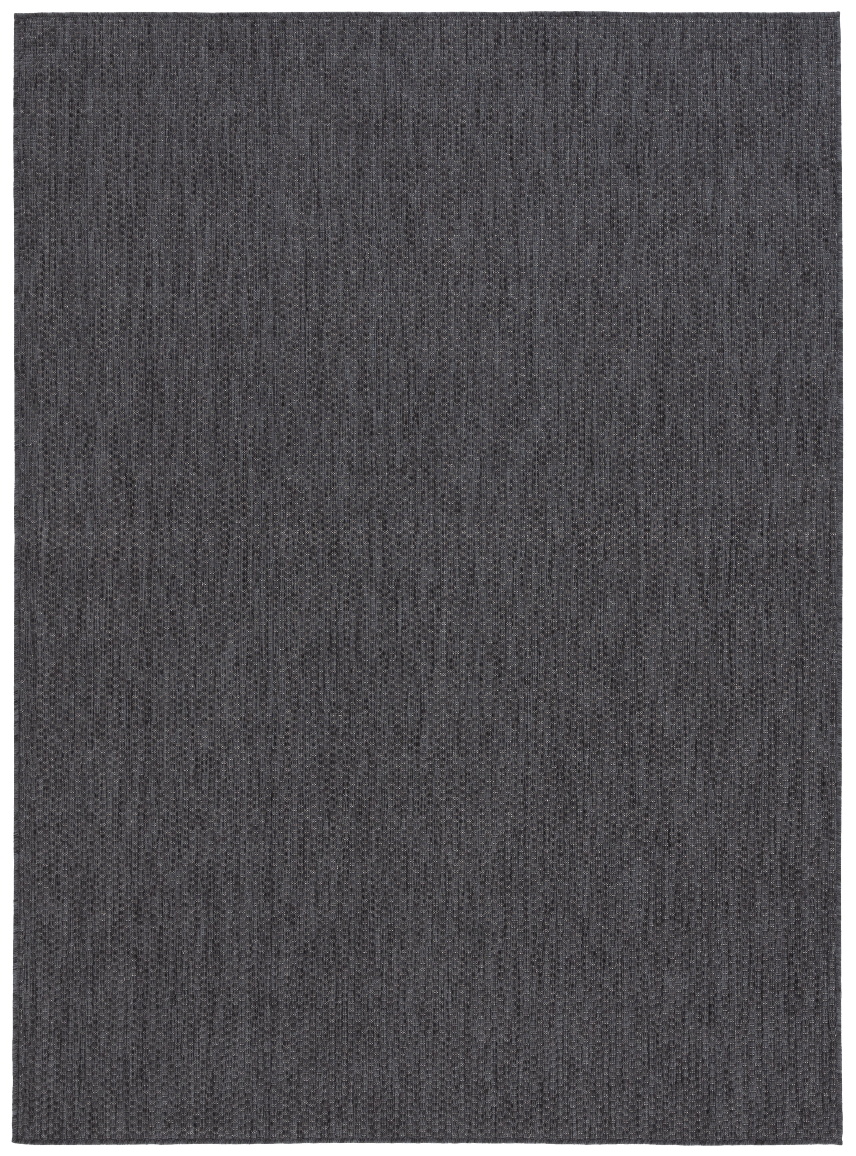 SAFAVIEH Beach House Jacinth Solid Indoor/Outdoor Area Rug, Black, 9' x 12'