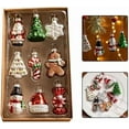 thumbnail image 4 of 9pcs Vintage Glass Christmas Ornaments - Traditional Finial Tree Decorations, 4 of 5
