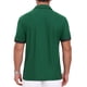 thumbnail image 3 of Camiseta polo de piqué para hombres Inspire Chic para el Día del Padre, con patrón y contraste de color, camiseta de golf, verde, 3 of 6