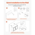 thumbnail image 6 of VEVOR Laundry Room Wall Cabinet, 2-Tier Wall Mounted Hanging Cabinet with Adjustable Shelf, Cupboard Storage with 2 Doors, for Kitchen, Bathroom, Laundry, 11.8 x 23.6 x 23.6 in (D x W x H), White, 6 of 9