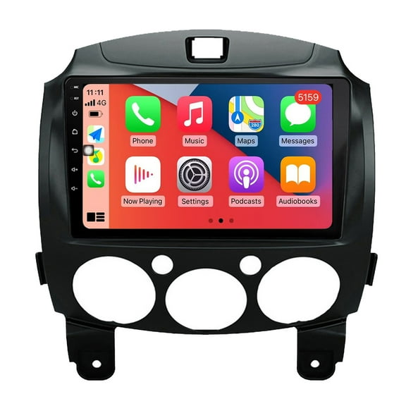 RoverOne Car Stereo CarPlay Android Auto for Mazda 2 Mazda2 DE 2007 - 2014 GPS Navigation Bluetooth DSP Multimedia Video Player