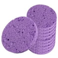 thumbnail image 4 of Esponjas faciales para desmaquillar suavemente, portátiles, profesionales, para limpieza facial. Artículos esenciales para cuidado de piel en Morado 10 piezas, 4 of 8