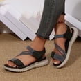 thumbnail image 2 of Dakaela Women's Walking Sandals Strappy Summer Hiking Sport Shoes Athletic Workout Gym Slip on Sneakers with Arch Support Size 6.5, 2 of 6