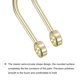 thumbnail image 4 of Reemplazo del marco del mango de bolso semicircular Uxcell de 6.18" para hacer bolsos, 2Pack dorado, 4 of 5