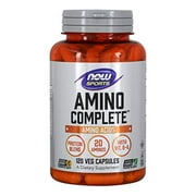 NOW Sports Nutrition, Amino Complete, Protein Blend With 21 Aminos and B-6, 120-Capsules