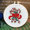 thumbnail image 1 of Christmas Embroidery Kit with Hoop 2024 Complete Beginner Friendly Needlecraft Set Including Threads and Tools for Adults Art Project, 1 of 4
