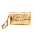 thumbnail image 1 of Bolso de mano CuteClear con sobre para mujer piel sintética bolso de noche con pulsera y correa de cadena Oro, 1 of 5