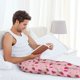 thumbnail image 5 of Balery Strawberries Pantalones de pijama para hombre, pijama ultraligero, pantalón de descanso-Small, 5 of 6