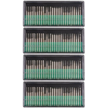 

Diamond Burr Bits 1/8 inch (3mm) Diamond Burr Bits Drill Kit for Tool Router Grinding Engraving of 120Pcs