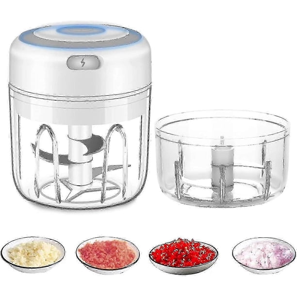 Cordless Electric Chopper, Mini Food Processor, 250ml, Easy To Clean And Replace, Durable Electric Blender For Vegetables And Fruits