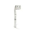 thumbnail image 3 of 925 Sterling Silver Cubic Zirconia Cz Adjustable Toe Ring Open Midi, 3 of 7