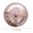 thumbnail image 3 of Glitter Beach Balls Inflatable Confetti Sports Beach Balls - 16 Inch Floatable Sequin Beachballs Pool Toys Balls - Summer Hawaiian Beach Swimming Pool Accessories (Multicolor), 3 of 8