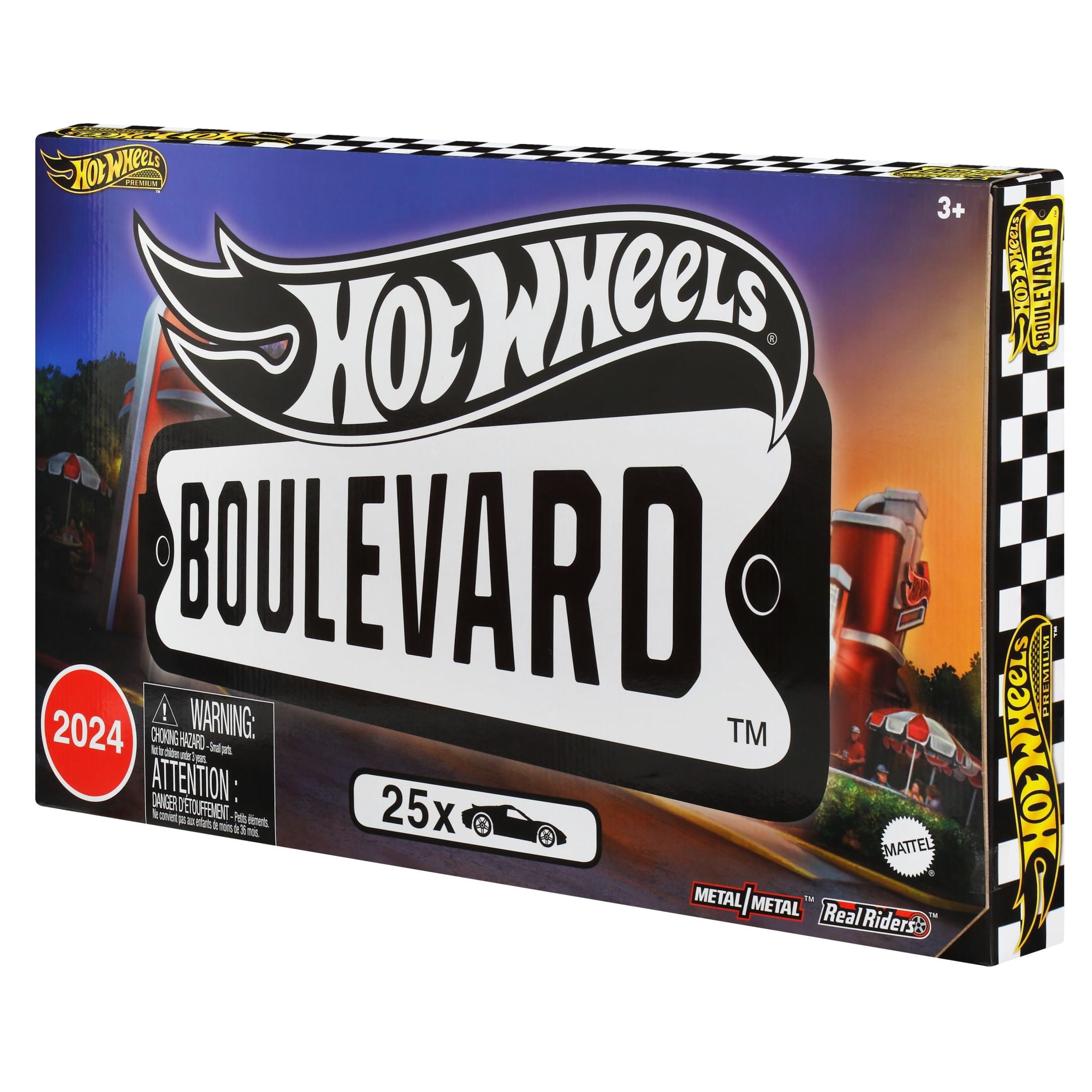 Hot Wheels Boulevard 25-Car Factory Set, 25 Premium Die-Cast 1:64