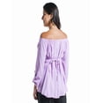 thumbnail image 2 of Blusa Maternidad Off Shoulder Rayón Fresca Cómoda Ropa Embarazo Blusa Mujer Versátil Color Lila, 2 of 4