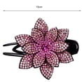 thumbnail image 6 of sunsanly Anti-slip Tooth Temperament Exquisite Hair Clip Shining Rhinestone Elegant Flower Decor Hairpin Hair Accessories, 6 of 8