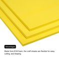 thumbnail image 4 of Unique Bargains EVA Foam Sheets Yellow 9.8 Inch x 9.8 Inch 10mm Thick Crafts Foam Sheets 6Pcs, 4 of 5