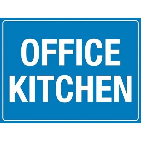 Office Kitchen Retro 8"x12" Metal Tin Sign - Playful Wall Decor for Shop, Garage, Yard & Man Cave