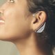 thumbnail image 2 of 1 par de aretes de aleación de zinc con diamantes de imitación, delicadas joyas para las orejas, 2 of 6