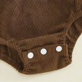 thumbnail image 5 of TOWED22 Baby Girls Playsuits Ruffled Bodysuit Fly Sleeve Romper Newborn Cute Print Jumpsuit Infant Summer Clothes Coffee,0-3 M, 5 of 8
