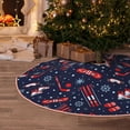 thumbnail image 5 of Rateoe Winter Outdoors Sports Pattern Christmas Tree Skirt with Ties, Christmas Tree Decorations, Farmhouse Christmas Decor Xmas Holiday Decorations-30", 5 of 6
