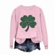 thumbnail image 4 of Ounisa St. Patrick's Day Sweatshirt for Women Clover Graphic T-Shirts Patty's Day Color Long Sleeves Tee Tops, 4 of 7