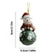thumbnail image 3 of Decoración navideña plana, colgante de Papá Noel para coche, decoración del hogar, colgante acrílico, colgante para mochila interior de coche., 3 of 6