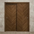 thumbnail image 4 of Slab Door Panel 32 x 80 inches | Ego 5005 Cognac Oak | Wood Veneer Doors | Pocket Closet Sliding Barn, 4 of 4