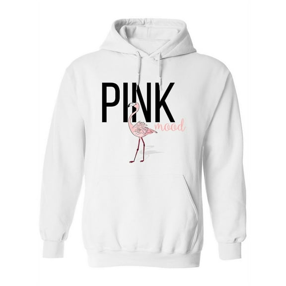 Pink Mood Flamingo. Hoodie Women -Image by Shutterstock, Female Medium