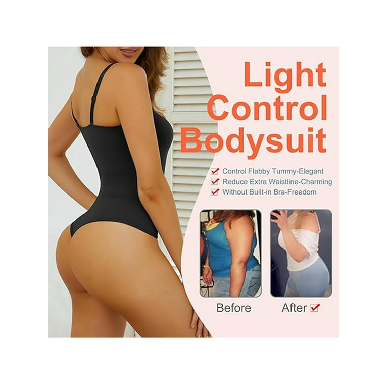 Strapless Shapewear Bodysuit for Women Thong Body Shaper Under Dress Tummy  Control Bodysuit Tank Top Butt Lifter