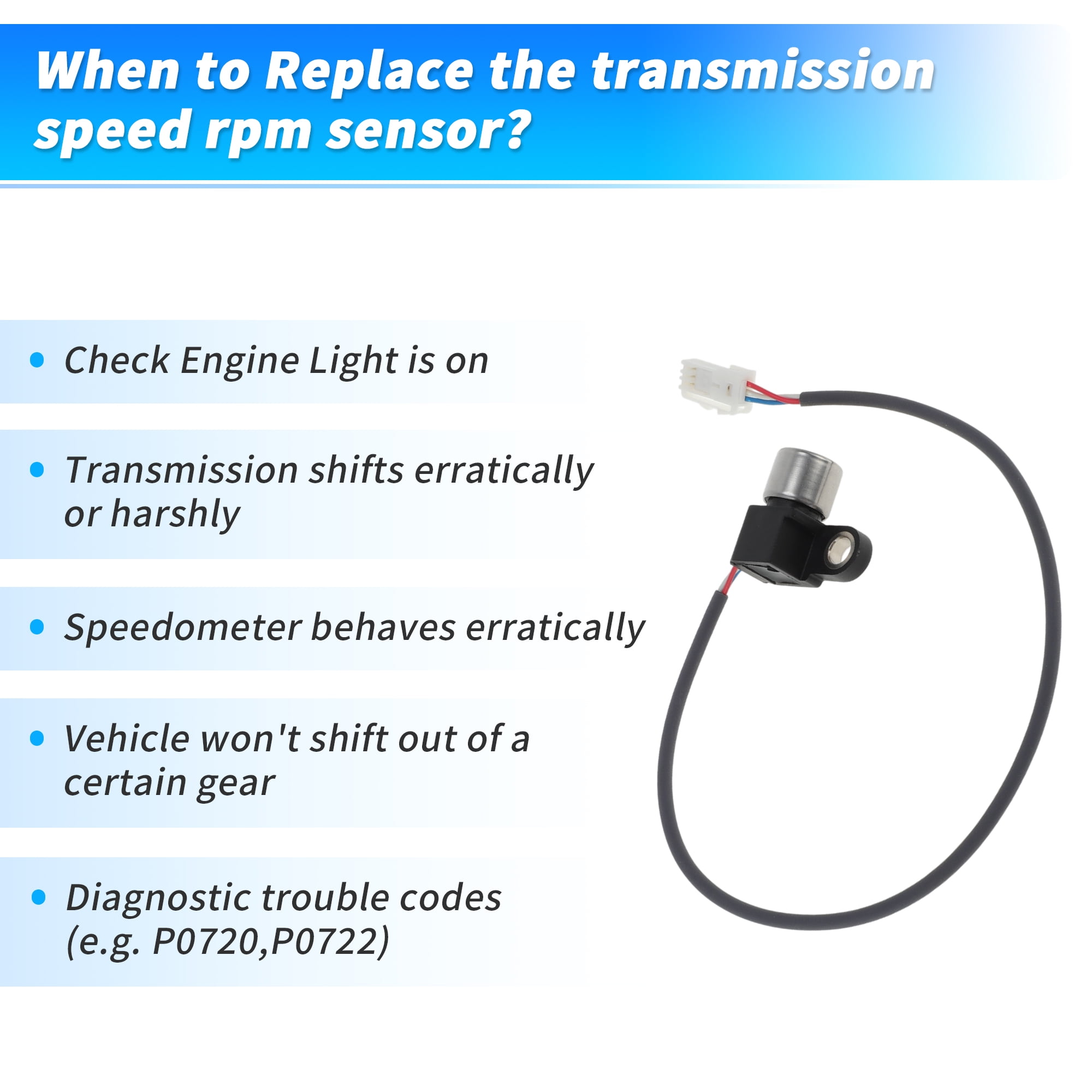 Unique Bargains No.319351XJ0A Automatic Transmission Speed RPM