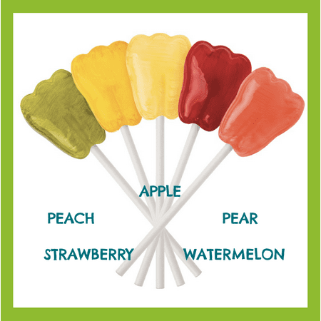 Dr. Johns Healthy Sweets Sugar-Free Lollipops Fresh Fruit Valentine's Day Hard Candy , 16 oz, 60 Piece Bag