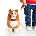 thumbnail image 4 of THE QUEEN'S TREASURES 18 Inch Doll Pets, Collie Puppy Dog with Collar & Leash Accessory, Compatible for Use with American Girl Dolls, 4 of 5
