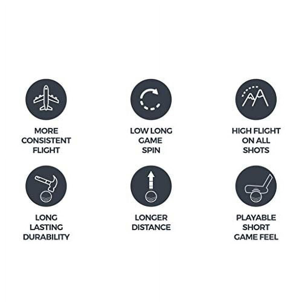 Cut Golf Blue Golf Balls, 4 Piece Urethane, 12 Pack, White