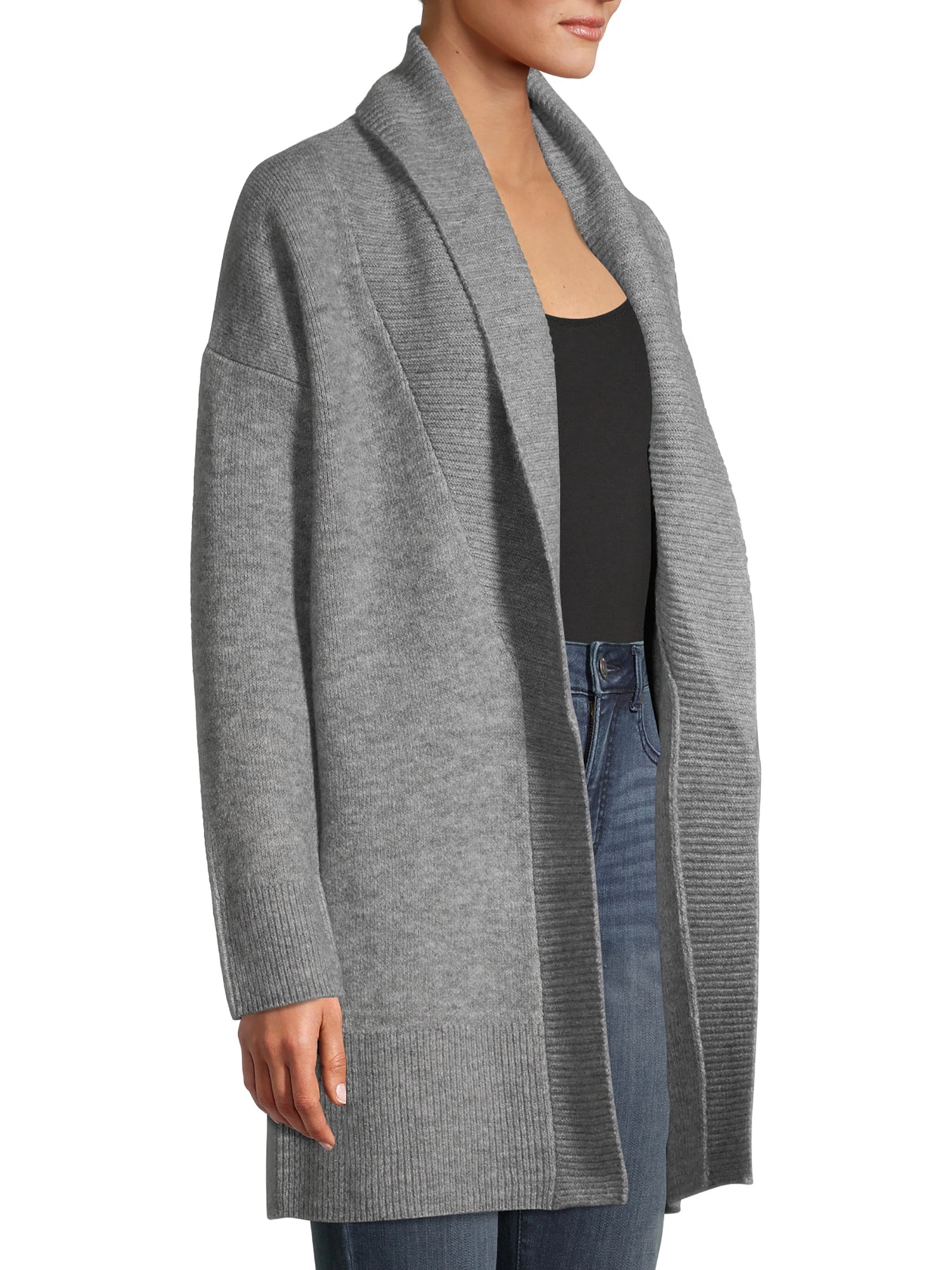 time and tru women's shawl collar cardigan sweater