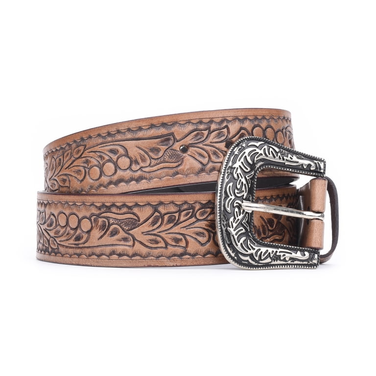 Western cowgirl buckle Leather Belt medium 31” - 35” size BELTROAD Western Leather Buckle Belt for Men Women Cowboy  main image 2