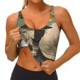 thumbnail image 3 of Daiia Surreal Floral Mindscape Printed Women's Sports Bra, Breathable Activewear Bra with U-Back Design and Removable Pads, Comfortable and Supportive for Yoga, Workout-XX-Large, 3 of 8