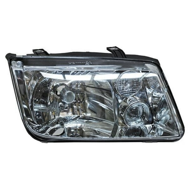 Faro Principal Jetta 1999 A 2007 Volkswagen LADO PASAJERO C/cuarto blanco C/lupa TYC .