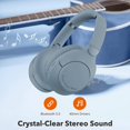 thumbnail image 4 of Stitch Bluetooth Headphones, Wireless Headphones with Microphone Includes Aux Cord, Volume Reduced Kids Foldable Headphones for School, Home, or Travel, 4 of 6