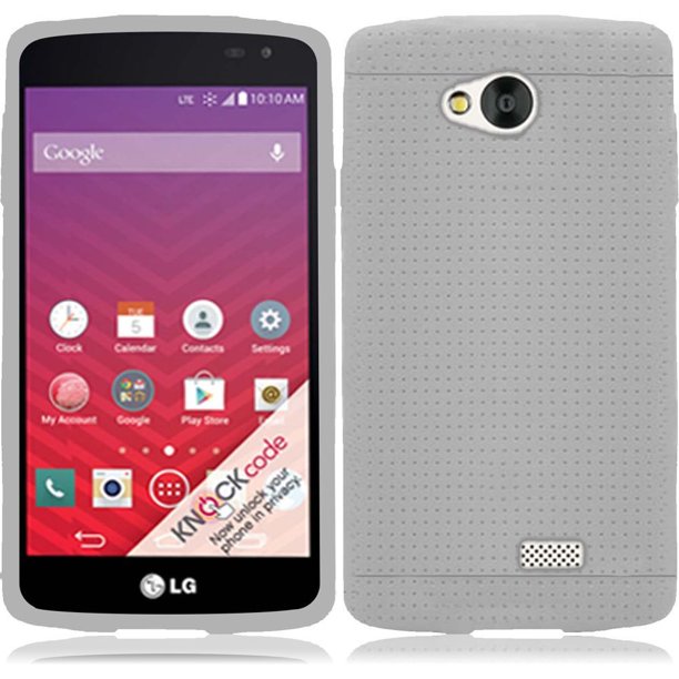 For Lg Tribute Transpyre Ls660 F60 Vs810pp Rugged Silicone Skin White Walmart Com Walmart Com